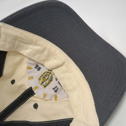 Vegas Golden Knights NHL Fan Favorite Snapback Hat Beige Black OSFM 2017 Shield