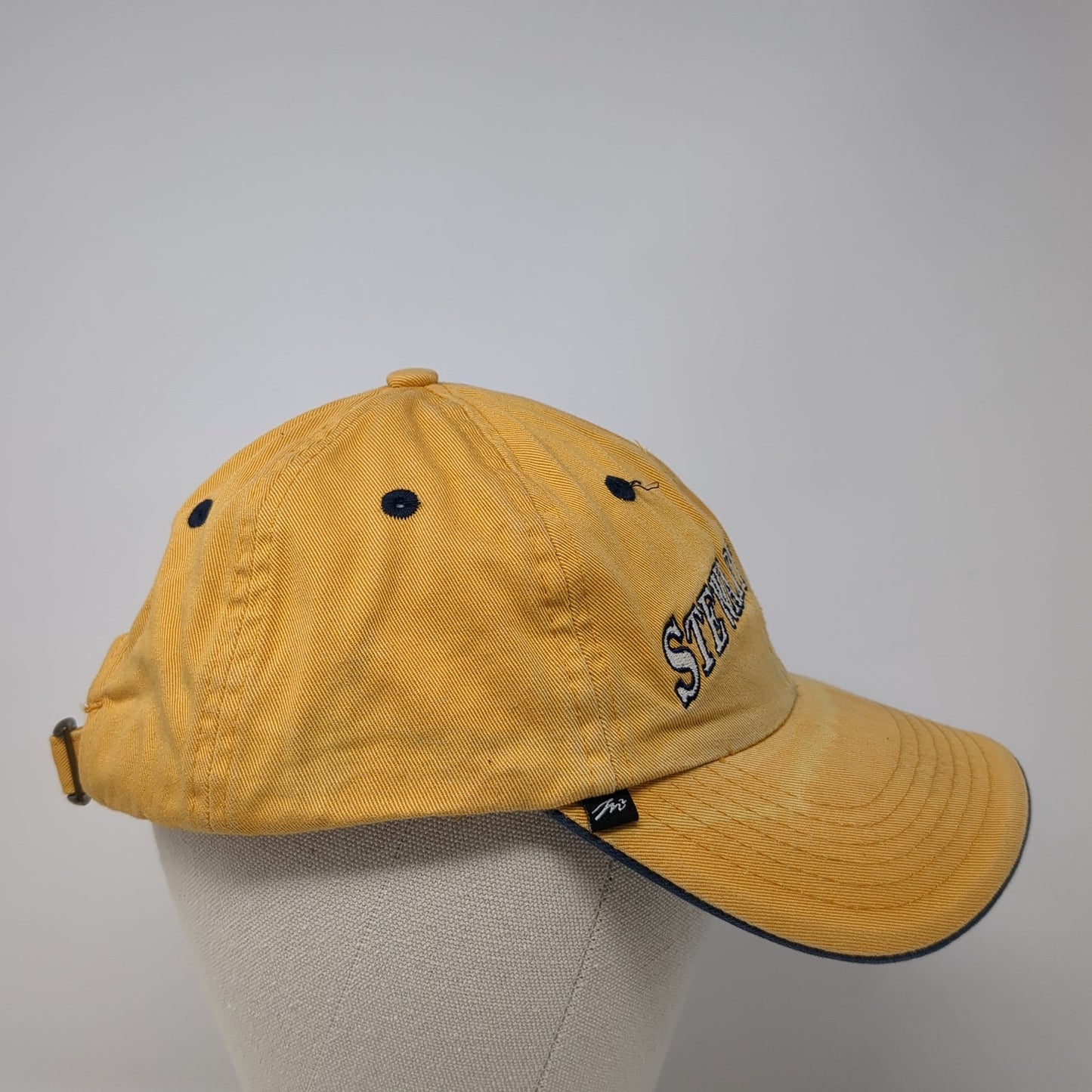 Stewart Creek Slideback Hat Yellow One Size Adjustable Embroidered