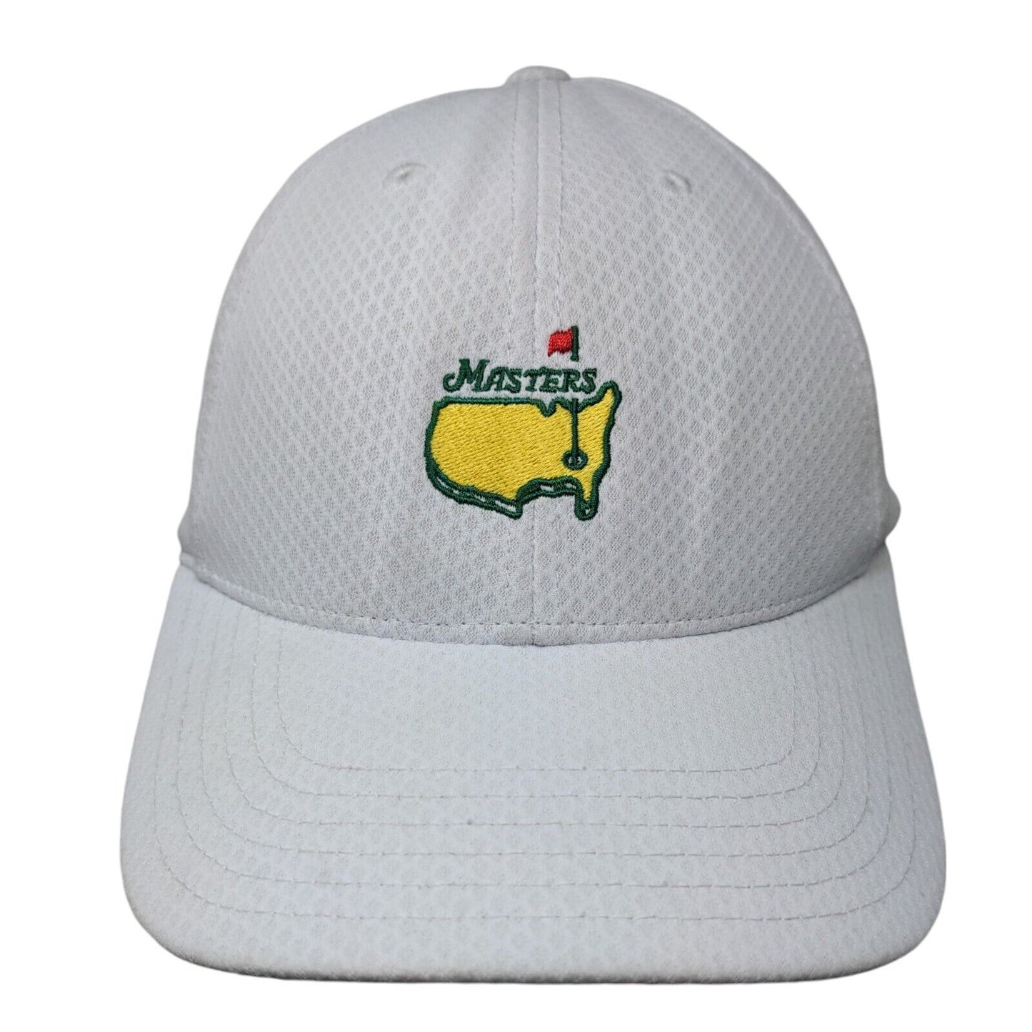Masters Strapback Hat White One Size Adjustable Embroidered American Needle