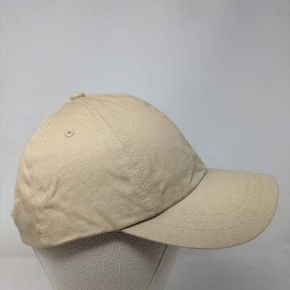 Unbranded Slideback Hat Tan One Size Adjustable Vent Holes 6 Panel Blank