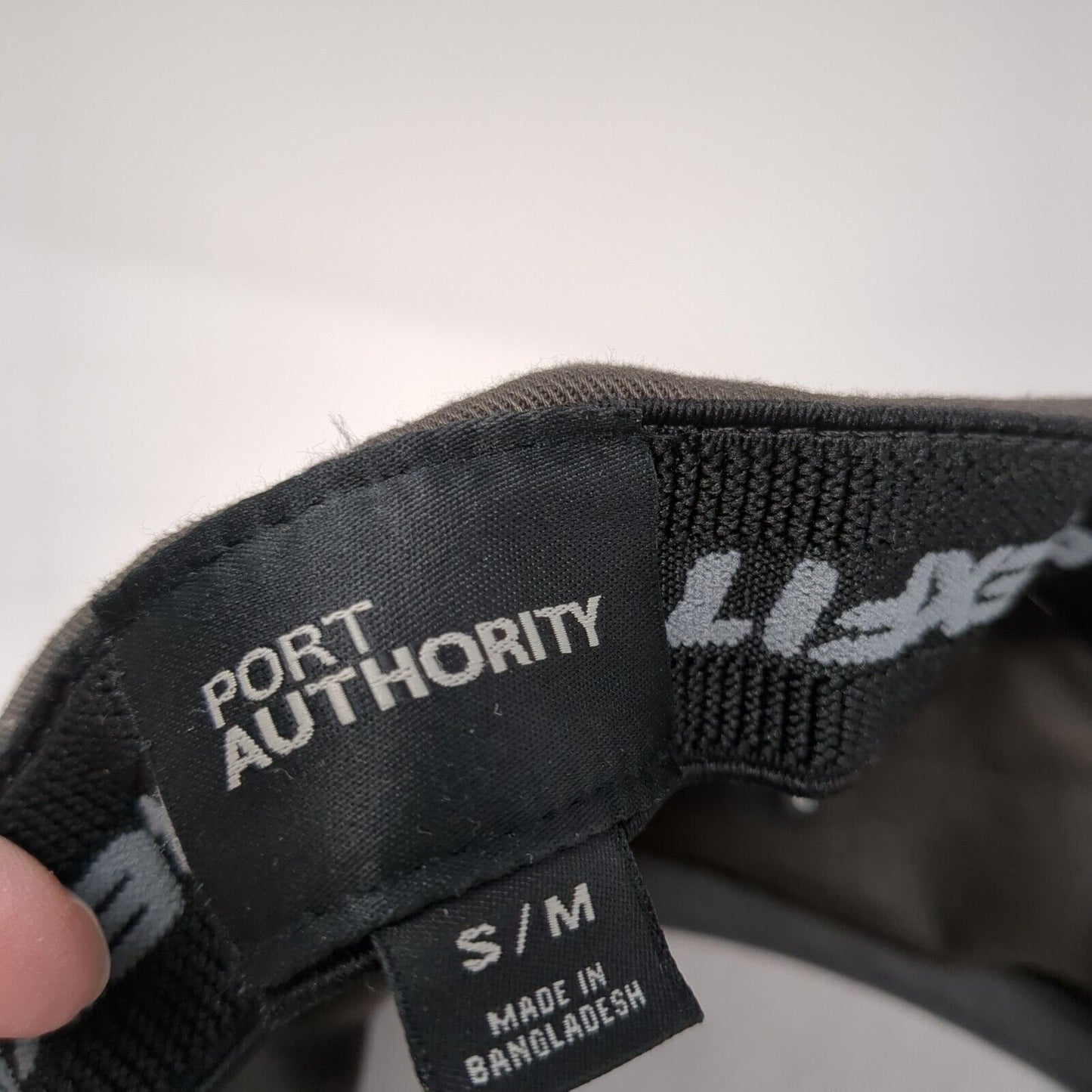 Lopez Trucking St. Anthony ID Fitted Hat Gray S/M Flexfit Embroidered