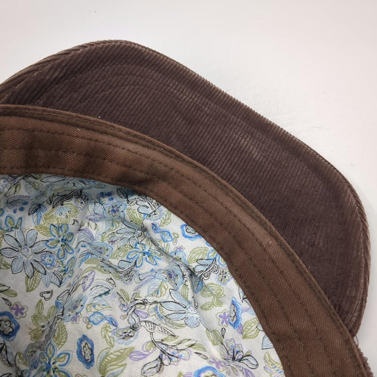Taylor Swift Army Cap Brown One Size Corduroy Floral Lining Embroidery Hat
