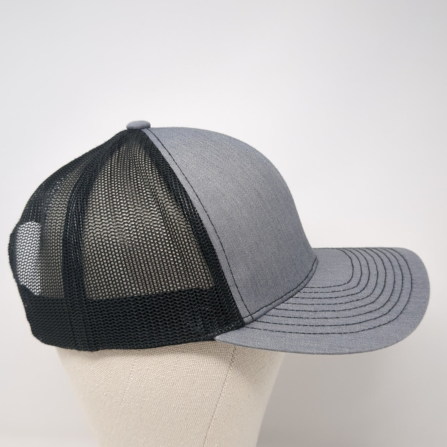 Hummel Snapback Mesh Back Trucker Hat Gray One Size Pacific Headwear