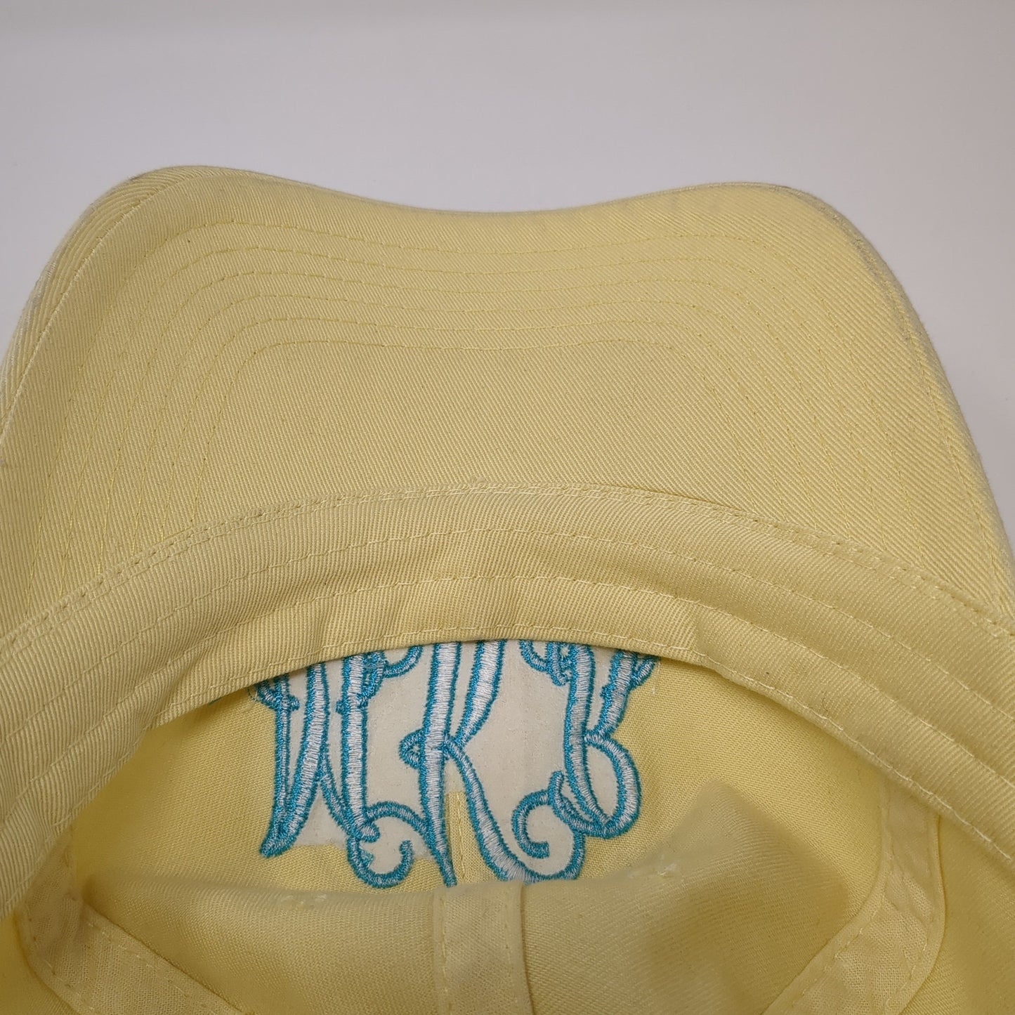 MKR Monogram Baseball Cap Yellow One Size Adjustable Embroidered 6 Panel