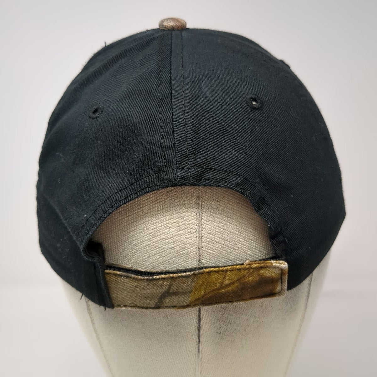 Cap America Baseball Cap Black Camo One Size Komatsu Anderson Equipment Hat