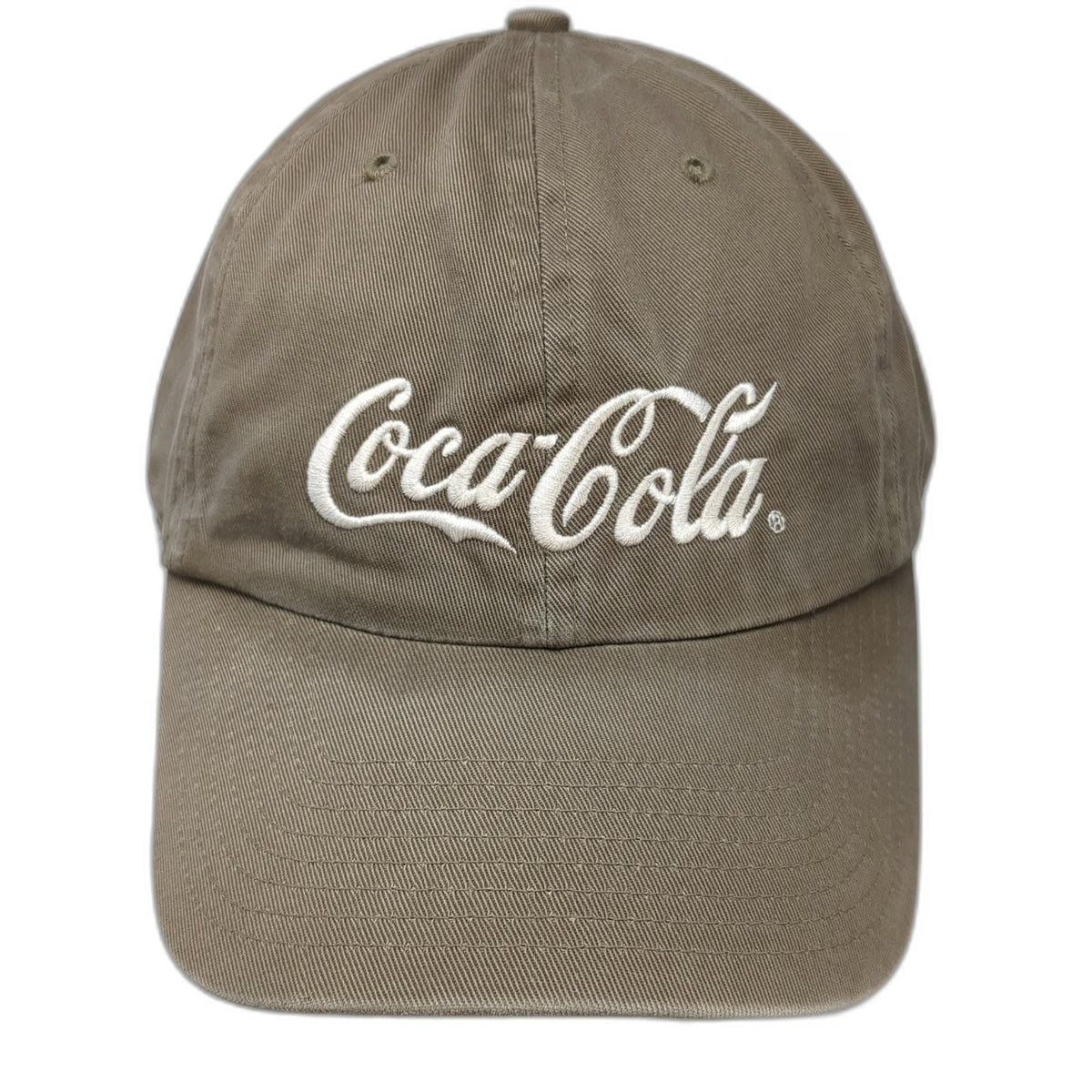 Coca-Cola Baseball Cap Brown White One Size Las Vegas Embroidered Hat Slideback