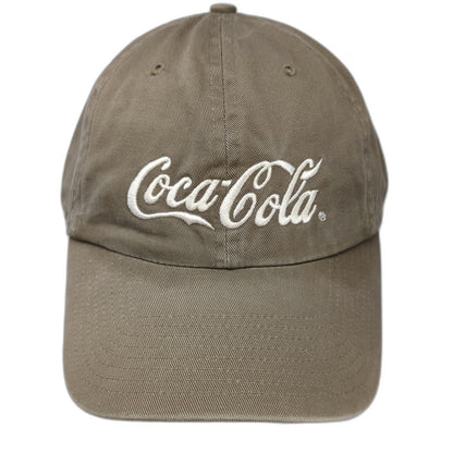 Coca-Cola Baseball Cap Brown White One Size Las Vegas Embroidered Hat Slideback
