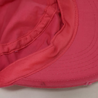 Army Cap Hat Pink One Size Graphic Scrollwork Cadet Design Cotton Bird Print