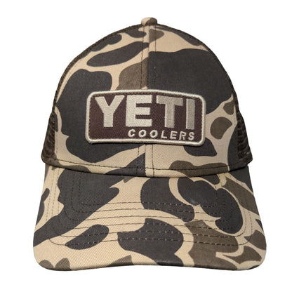 YETI Coolers Snapback Mesh Back Trucker Hat Multi Duck Camo One Size