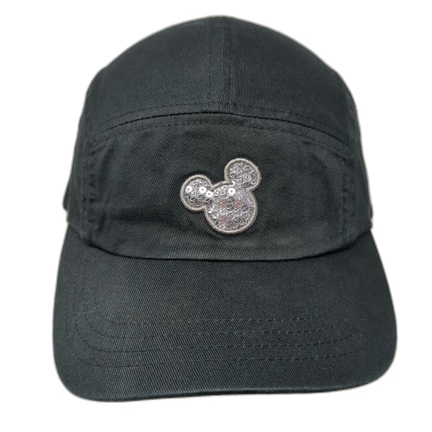Disney Parks 5 Panel Black One Size Mickey Mouse Sequin Slideback Adjustable Hat