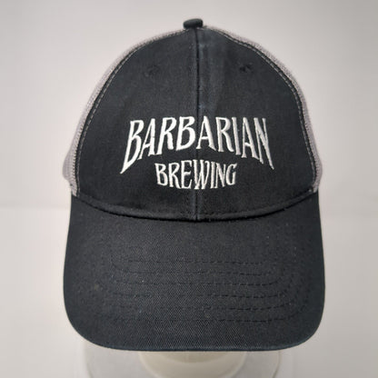Barbarian Brewing Snapback Trucker Hat Black One Size Mesh Back 6 Panel