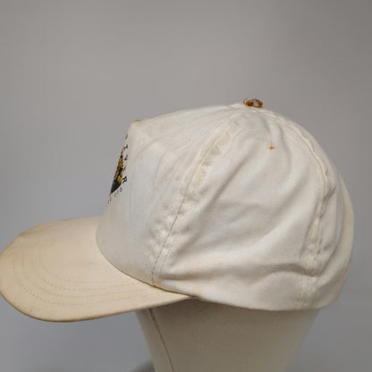 5 Panel White One Size San Diego Zoo Tiger River Snapback Hat Made in USA