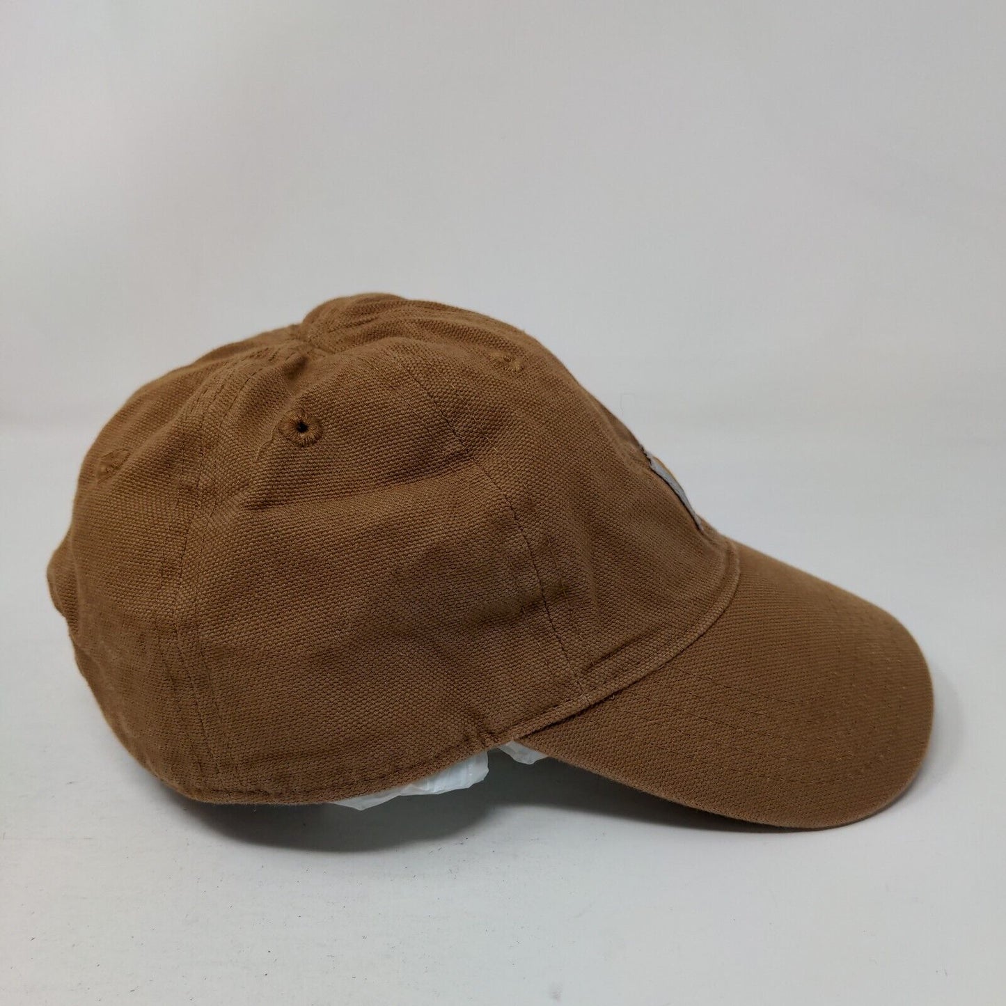 Carhartt Infant Stretch Strapback Hat Brown Solid Logo Patch 6 Panel