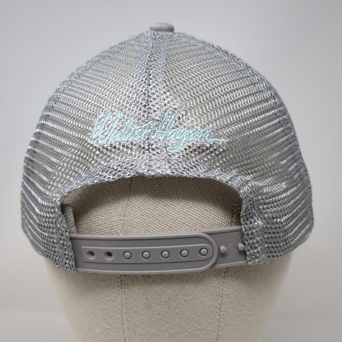 Walter Hagen Trucker Hat Gray One Size Golf Mesh Snapback Palm Tree Logo 5 Panel