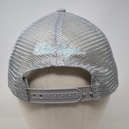 Walter Hagen Trucker Hat Gray One Size Golf Mesh Snapback Palm Tree Logo 5 Panel