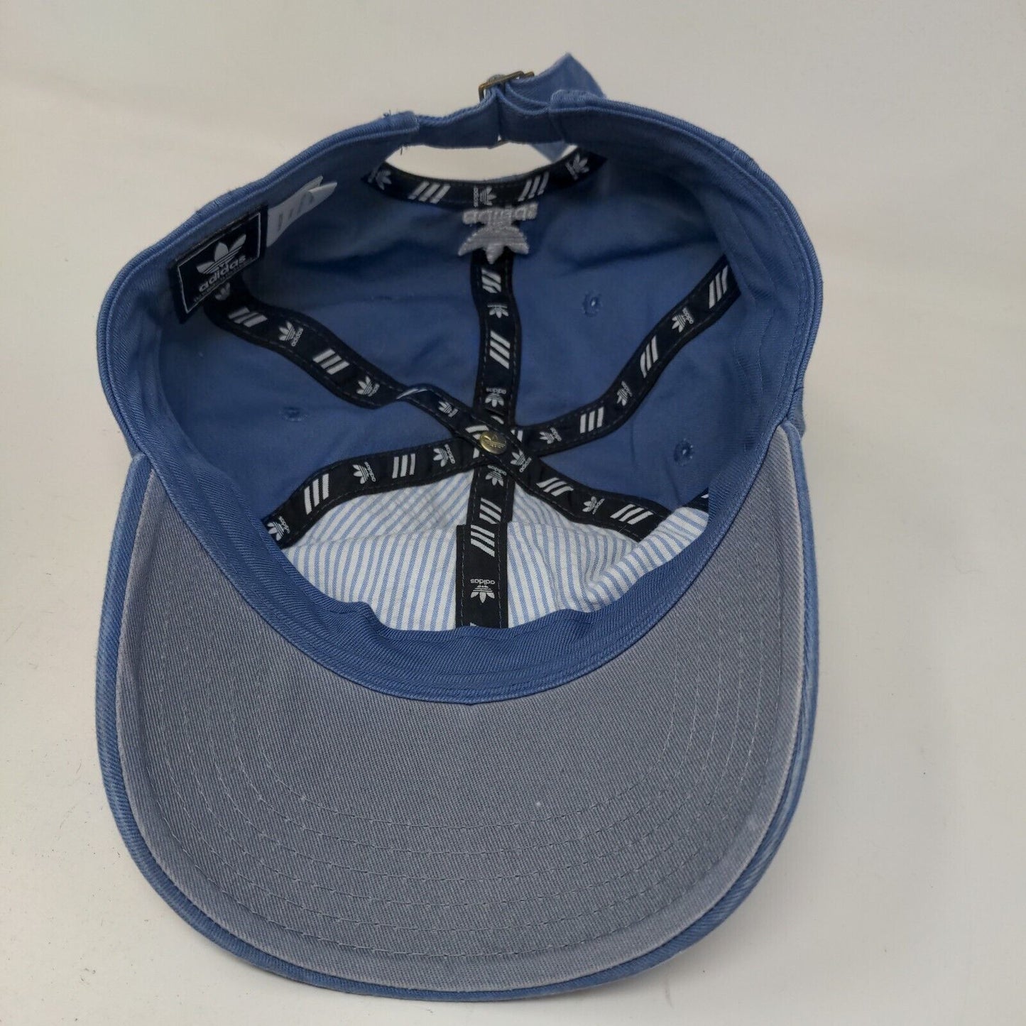 Adidas Men's Slideback Hat Blue Size OSFM Embroidered Trefoil Logo Cotton