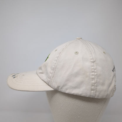 Wildlife Rescue Center Slideback Hat Beige One Size Adjustable Embroidered