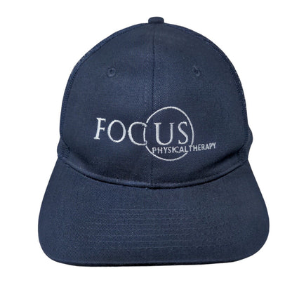 Focus Physical Therapy Snapback Trucker Hat Blue OS Mesh Back Port Authority