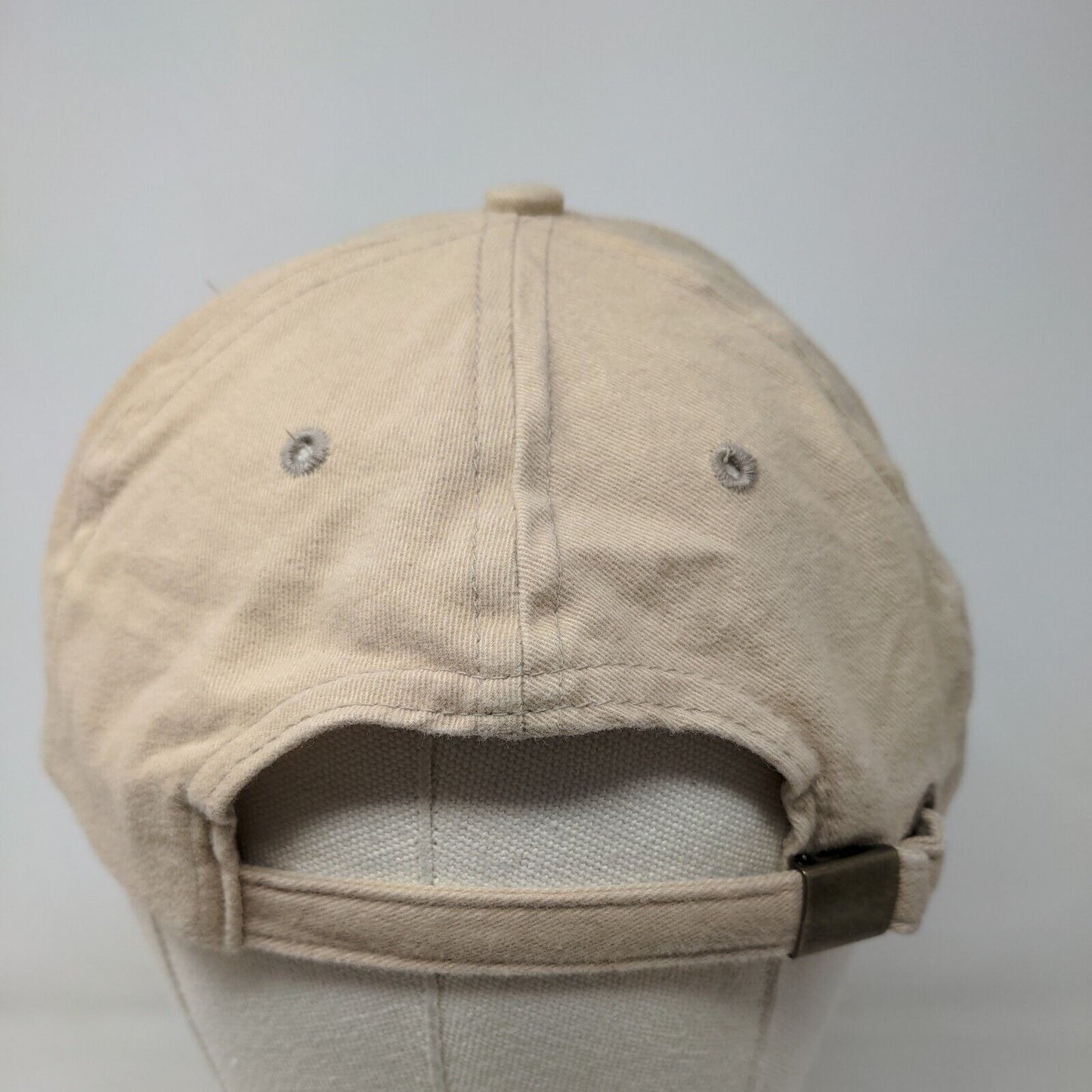 Leukemia Lymphoma Society Men's Slideback Hat Tan OSFA Embroidered Logo Cancer