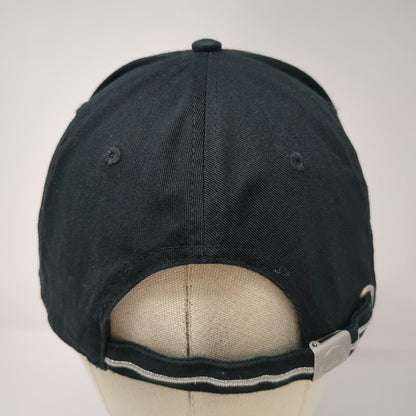 Mercedes-Benz 5 Panel Black One Size Adjustable Strap Silver Trim Logo Auto Hat