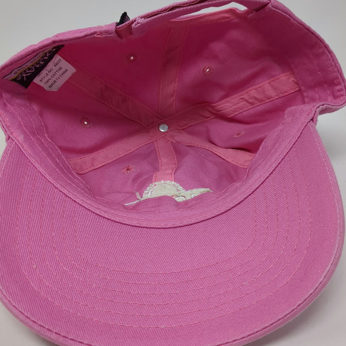 Ouray Baseball Cap Pink One Size Yellowstone National Park Cotton Strapback Hat
