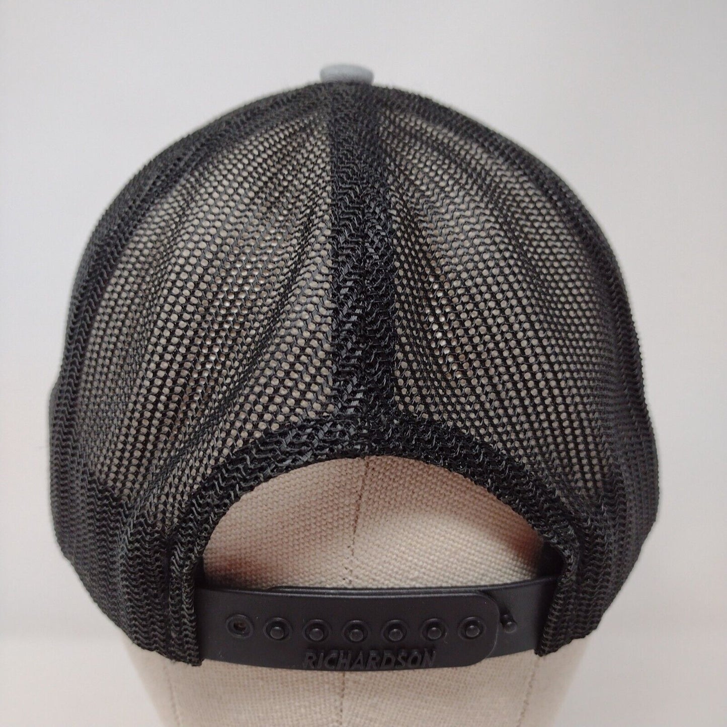 TacSol Snapback Trucker Hat Gray OSFA Mesh Back Colorblock Richardson