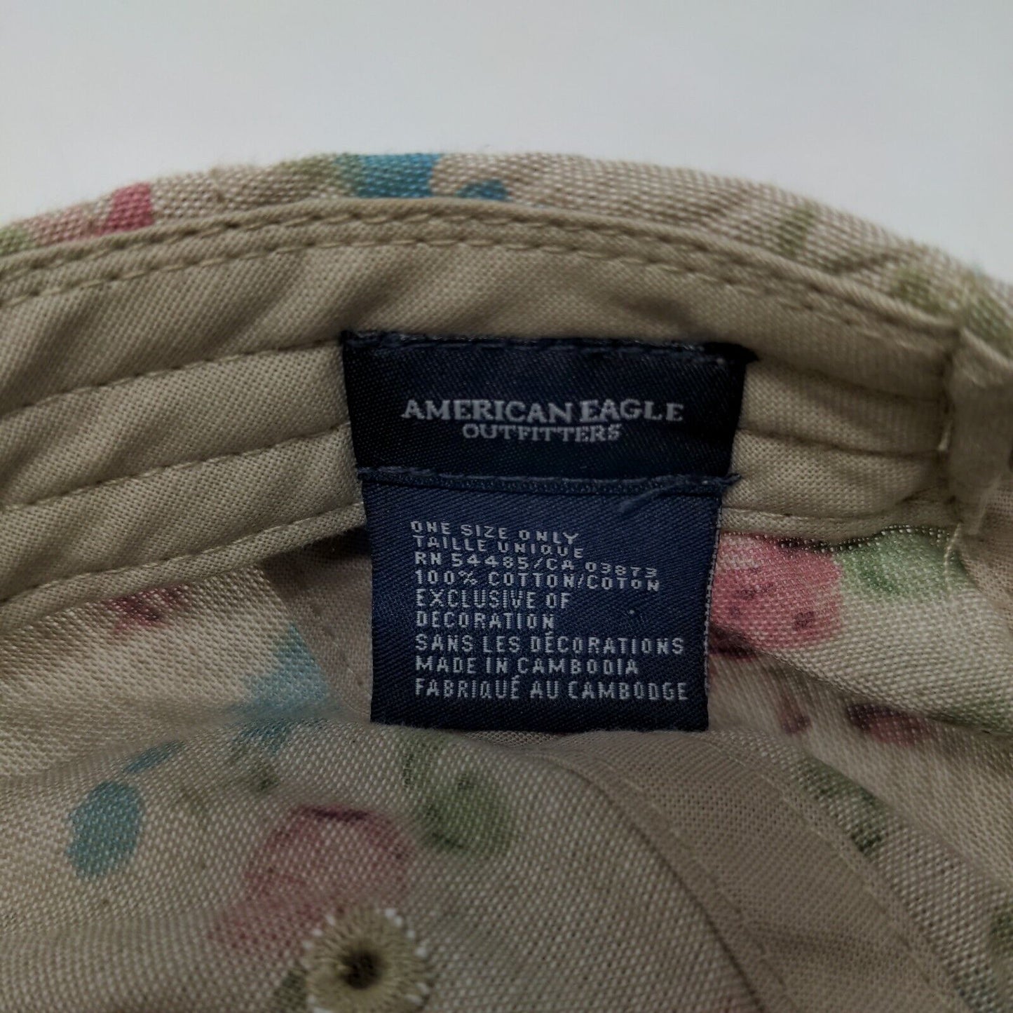 American Eagle Women's Slideback Hat Multicolor Floral Size OS Cotton