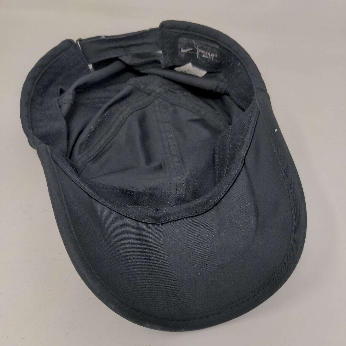 Nike Swoosh Dri-Fit Strapback Hat Black OSFM Adjustable Featherlight