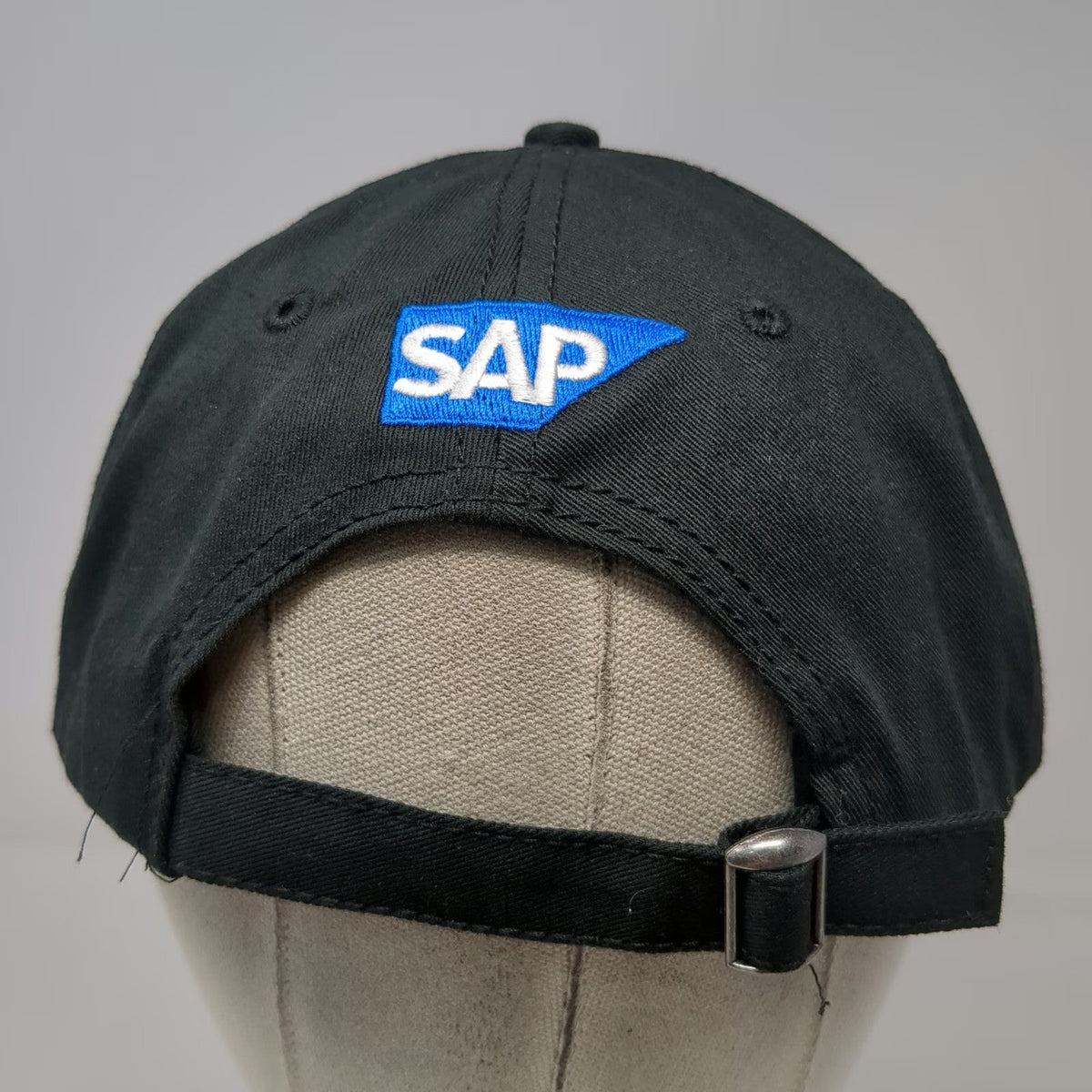 NFL Super Bowl XLVIII Black One Size Cap SAP Logo NY NJ Slideback Adjustable Hat