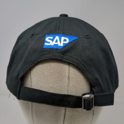 NFL Super Bowl XLVIII Black One Size Cap SAP Logo NY NJ Slideback Adjustable Hat