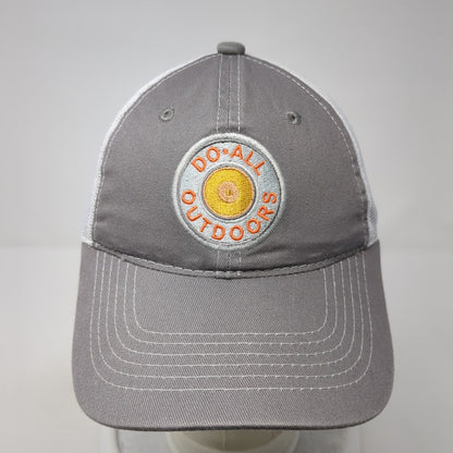 Do All Outdoors Strapback Trucker Hat Gray One Size Mesh Back Outdoor Cap