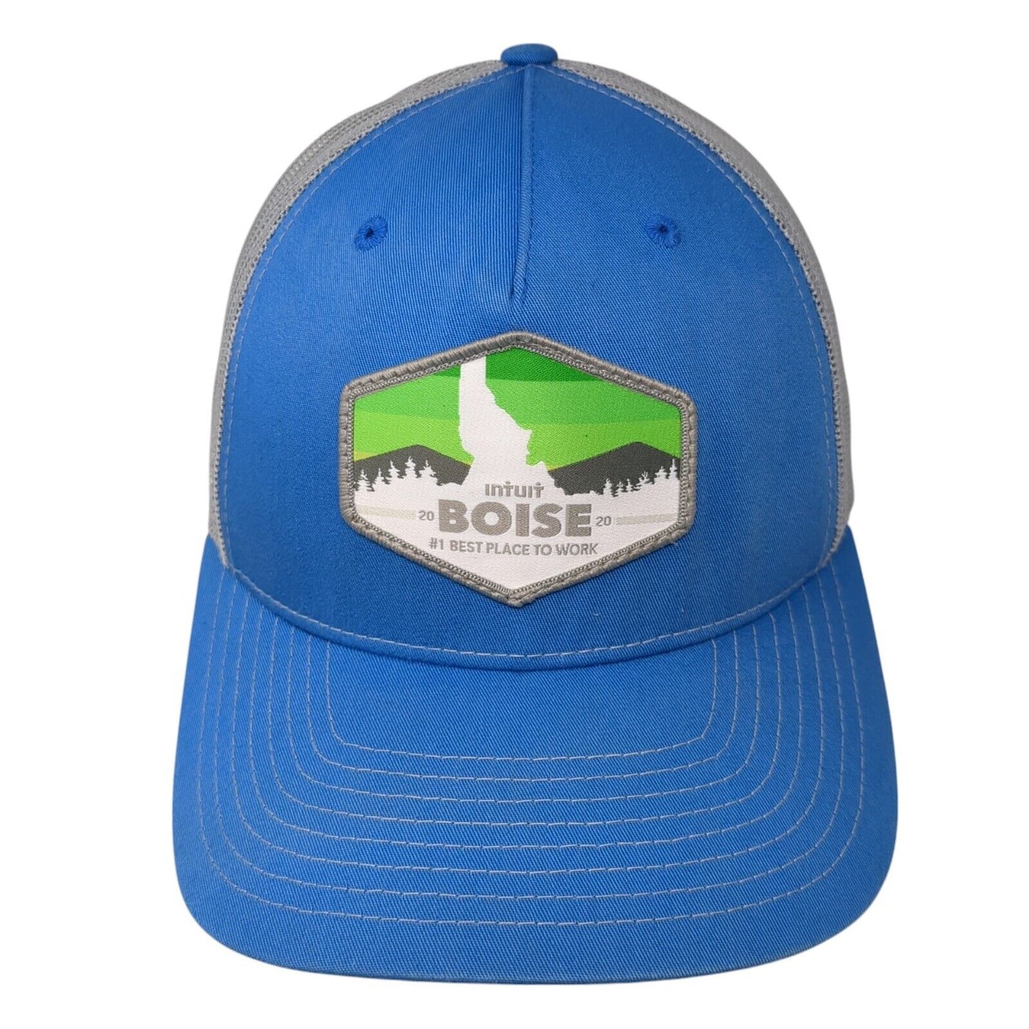Intuit 2020 Boise #1 Best Place To Work Snapback Trucker Hat Blue OS Richardson