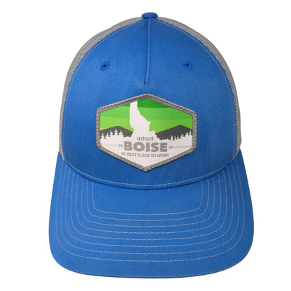 Intuit 2020 Boise #1 Best Place To Work Snapback Trucker Hat Blue OS Richardson