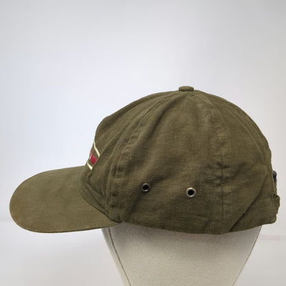 No Fear Green Baseball Cap Slideback Made USA DSG Embroidered Shield Hat Vintage