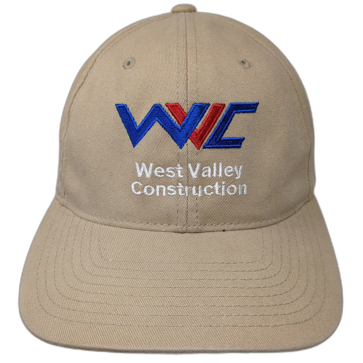 Port Authority Baseball Cap Beige XL West Valley Construction WVC Flexfit Hat