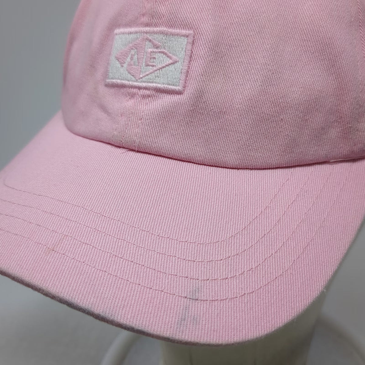 American Eagle AE Logo Pink OSFM Baseball Cap Adjustable Cotton Strapback Hat