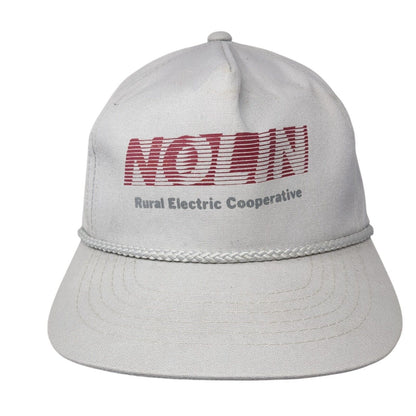 Nolin Rural Electric Cooperative Strapback Rope Hat Gray One Size