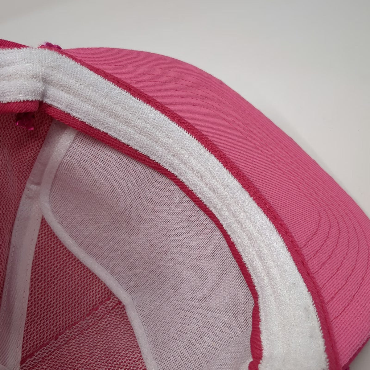 San Sun 5 Panel Pink One Size Rope Hat Dustchem GSL Slideback Embroidered