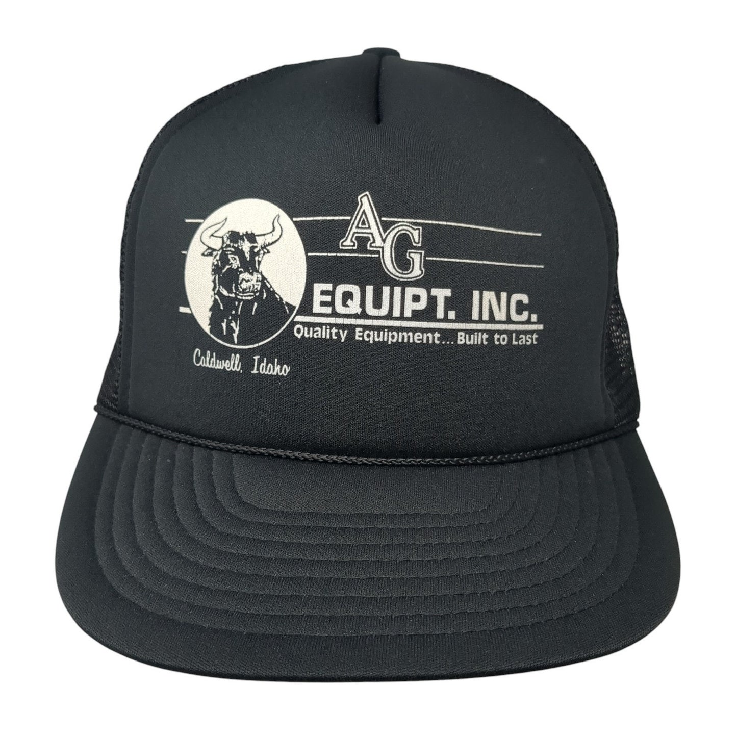 AG Equipt Inc. Snapback Mesh Back Trucker Hat Black One Size Winner