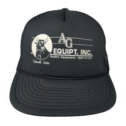 AG Equipt Inc. Snapback Mesh Back Trucker Hat Black One Size Winner