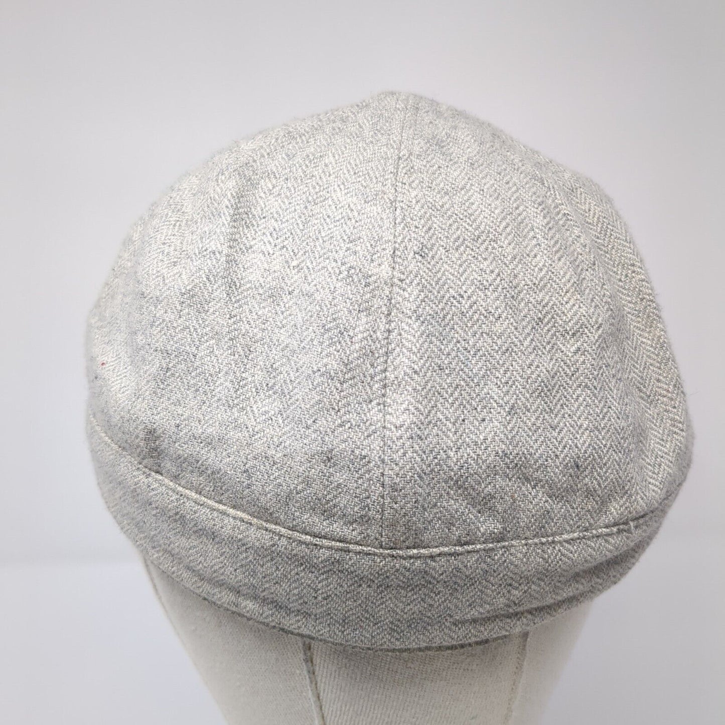 Unbranded Fitted Flat Cap Gray M/L Herringbone Lined Blank Outdoor