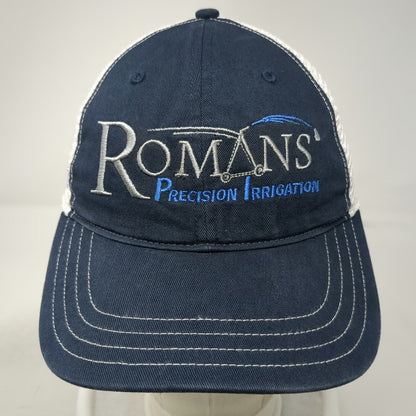Richardson Trucker Hat Blue L Mesh Back Snapback Romans Precision Irrigation