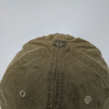 Gap Stretch Strapback Hat Brown One Size Embroidered Solid 6 Panel
