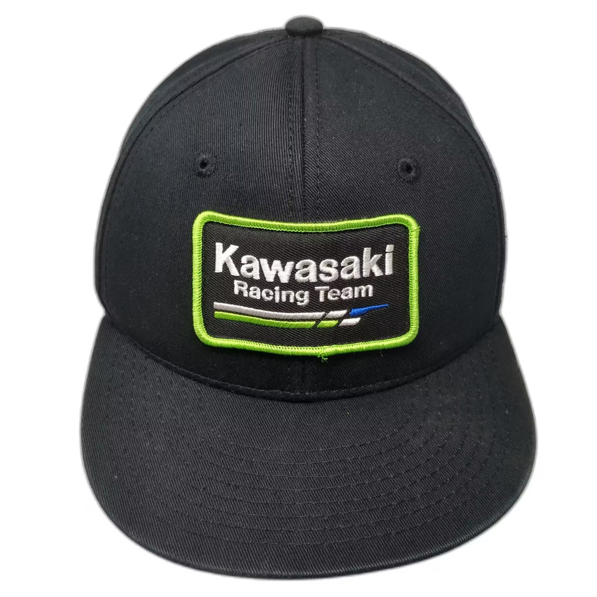 Factory Effex Kawasaki Racing Team Snapback Hat Black One Size Adjustable Moto