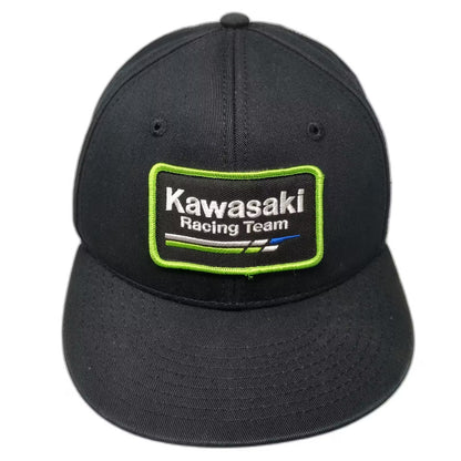Factory Effex Kawasaki Racing Team Snapback Hat Black One Size Adjustable Moto