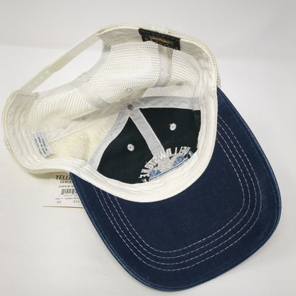 Yellowstone National Park Snapback Trucker Hat Blue Small 6 Panel W/Tags