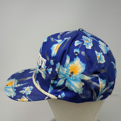 San Sun BMC West 5 Panel Blue OSFM Floral Rope Snapback Hat Materials Vintage