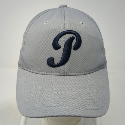 Legacy Baseball Cap Gray M Fitted Script P Embroidered Nylon Blend Stretch Hat