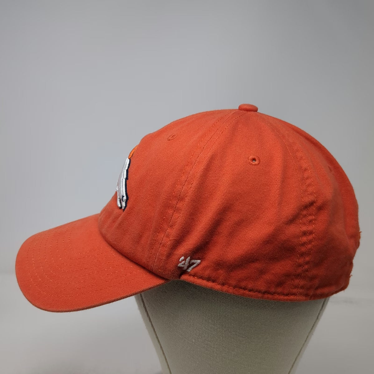 '47 Denver Broncos NFL Orange White Blue OSFM Bridgestone Golf Slideback Cap Hat