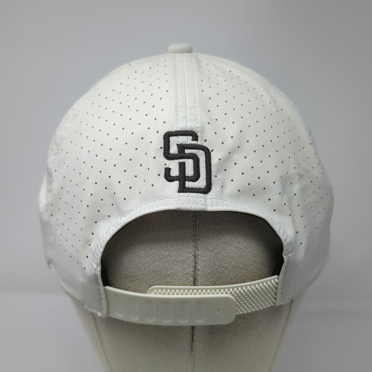 '47 San Diego Padres MLB White One Size 5 Panel Hat Rope Rawlings Perforated